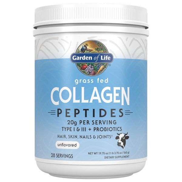 Garden of Life Grass Fed Collagen Powder, Unflavored, 28 Servings