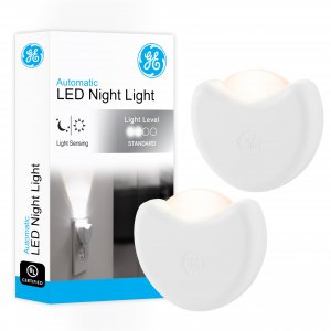 GE 10202 Light-Sensing LED Night-Lights, 2pk