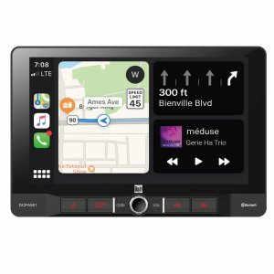 Dual DCPA901 9" S.DIN Mechless Swivel Touchscreen, BT, CarPlay & Android Auto