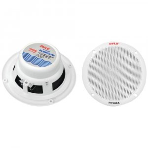 Pyle PLMR605W 6.5" 2-Way Dual Cone Marine Speakers White 400W (Pair)