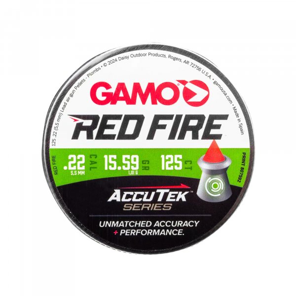 Gamo 632270454 Red Fire Pellets .22 Cal. Tins Of 125  Blister Pk