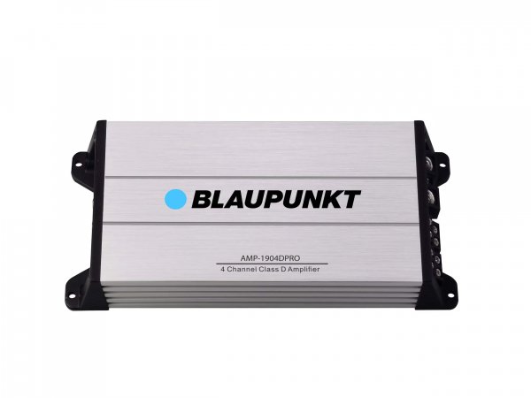 Blaupunkt AMP1904D Universal Car Speaker Amplifier Class D 4-Channel 1800 Watts Max Power