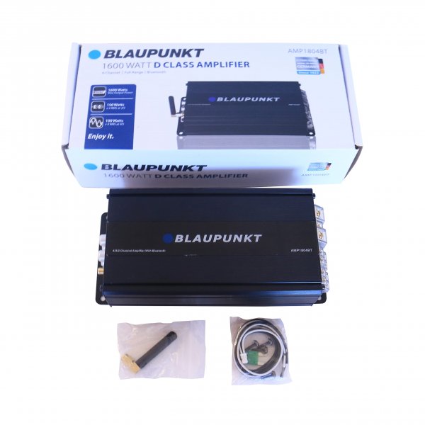 Blaupunkt AMP1804BT 4 Channel Amplifier, 600W RMS/1600W MAX with Bluetooth