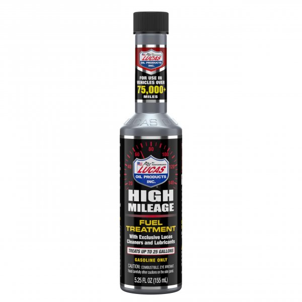 Lucas Oil 5.25 Oz. High Mileage Fuel Treatment - 1 Each