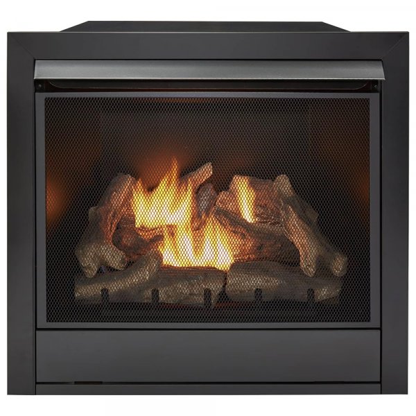 Duluth Forge Dual Fuel Ventless Gas Fireplace Insert - 32,000 BTU, Remote Control - Model# FDI32R