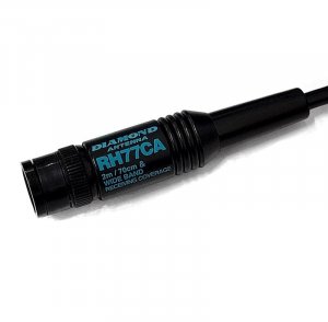 Diamond RH77CA Dual-Band HT Antenna 144 430 MHz High Gain Handheld Amateur Radio Antenna with Improved Range Signal Clarity for Portable Two Way Radios