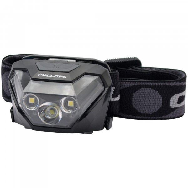 Cyclops HL500 Headlamp | Tactical Durable Lightweight Compact Adjustable Headband Weather Resistant IPX6 Bright LED 500 Lumen Head Flashlight | AAA Batteries Included