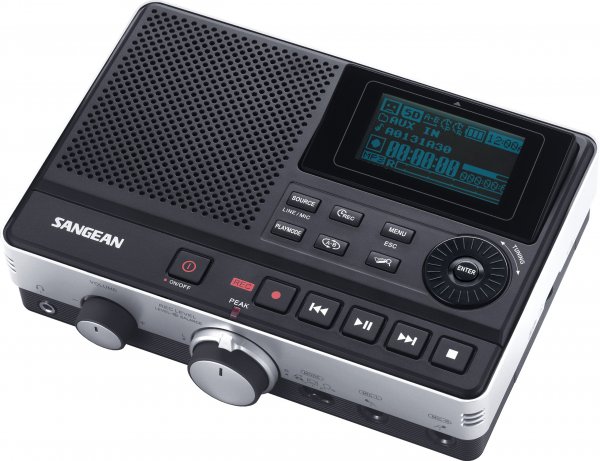 SANGEAN DAR101 Tabletop Digital MP3 Recorder w/Built-in Stereo Microphone
