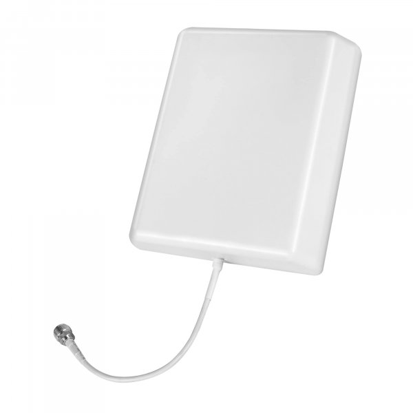SureCall Indoor Panel Antenna Ultra-Wideband Interior Directional High-Gain Wall Mount with N-Female Connector, 50 Ohm High Performance UWB 617-2700 MHz, Includes Mounting Kit, White (SC-548W)