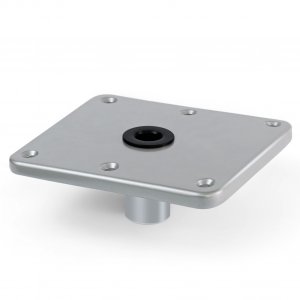CLLOMAGY Boat Seat Base Mount Boat Seat Pedestal Base Mount Plate for 3/4" Pin Post Socket, Heavy Duty Marine Pedestal Bracket for Most Marine Fishing Pontoon Bass