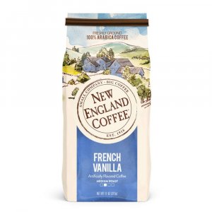 New England Coffee French Vanilla Ground Coffee 11oz (Pack of 1)