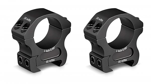 Vortex Pro Series Riflescope Rings - 1 inch - Medium Height [0.95 Inches | 24.13 mm]