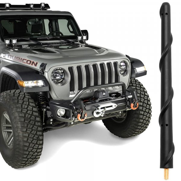 BASIKER Antenna for Jeep Wrangler Gladiator JL JK JT Rubicon Sahara 2007-2025 2026, Short Jeep Wrangler Unlimited Sport 4xe Willys Mojave Antenna Replacement, Jeep Wrangler Gladiator Accessories