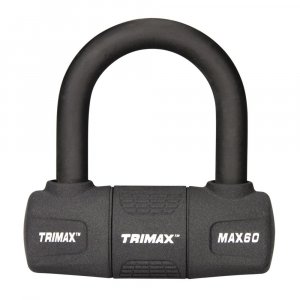 TRIMAX MAX60 Black Short Shackle U-Lock with PVC Sleeve