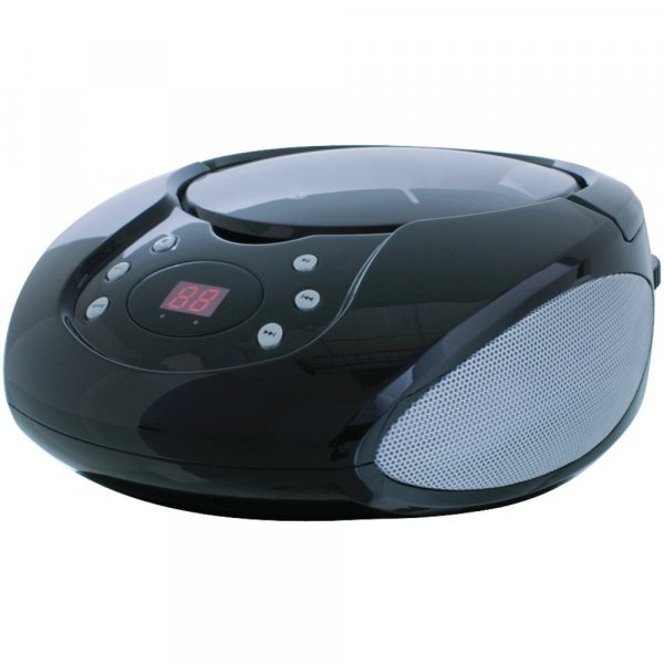 GPX BC112B CD Boombox AM/FM Line In Black