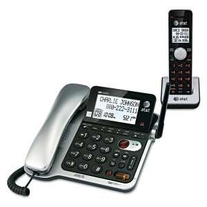 AT&T CL84102 Corded/Cordless Phone System with Answer, Caller ID/Call Waiting