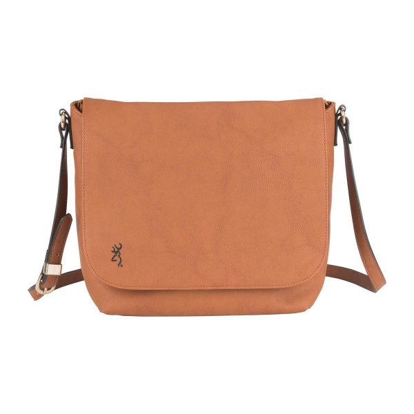 Browning Women's Sierra Concealed Carry Purse, Premium Holstered Handbag With Safety Locking Option, Brown