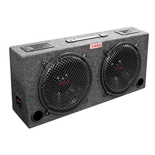 XXX KIC100 WOOFER BOX DUAL 10" 2-WAY LOADED ANGLE STYLE; 300WATTS