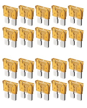 Riseuvo 5 AMP Standard Blade Fuses, 5A Automotive Replacement, 20Pcs