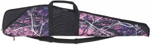 Bulldog Cases Pinnacle Black Leather Rifle Case, Muddy Girl Camo with Black Trim, 48-Inch