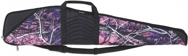 Bulldog Cases Pinnacle Black Leather Rifle Case, Muddy Girl Camo with Black Trim, 48-Inch