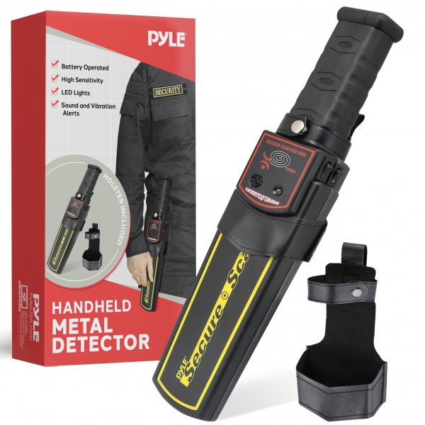 Pyle PMD38 Secure Scan Handheld Metal Detector Wand Security Scanner