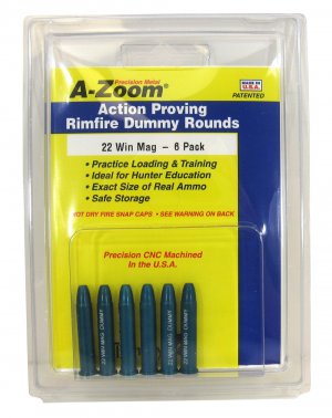 A-Zoom 12204 22 Win Mag Dummy Rounds  6 Pk