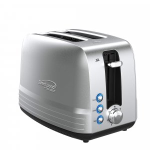 Brentwood Appliances TS-227S 850W Extra-Wide Slot 2-Slice S-Steel Toaster