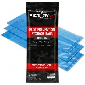 Victory VCI Rifle & Shotgun Rust Prevention Storage Bags, 12 x 48, 3-Pack