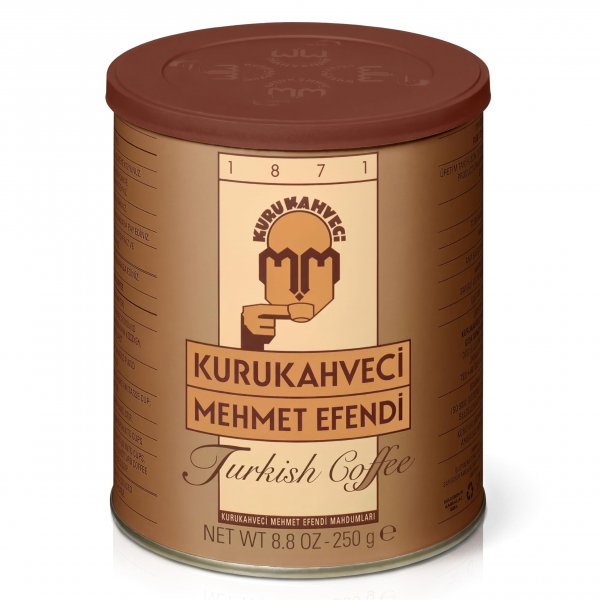 Kurukahveci Mehmet Efendi Turkish Coffee, Medium Roast for Cezve, 8.8 oz