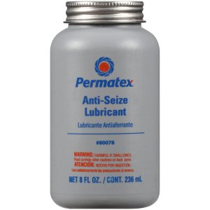 Permatex 80078 Anti-Seize Lubricant with Brush Top Bottle, 8 oz.