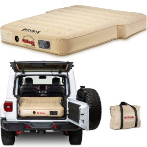 AirBedz PPITANXUV Jeep SUV & Crossover Rear Seat Air Mattress Tan w/ Air Pump