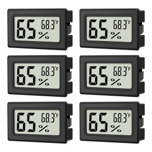 ANFBYOH 6-Pack Mini Hygrometer Indoor Humidity Meter Digital Thermometer