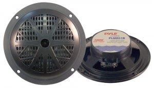 Pyle PLMR51B 5.25"100 Watt 2 Way Marine Boat Speaker pair Black