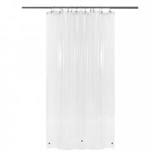 Barossa Design RV Shower Curtain Liner with 3 Magnets - 47" x 64" Camper Shower Curtain for Travel Trailers, Waterproof PEVA Liner for Camping Stall, PVC Free, Metal Grommets - Clear, 47x64
