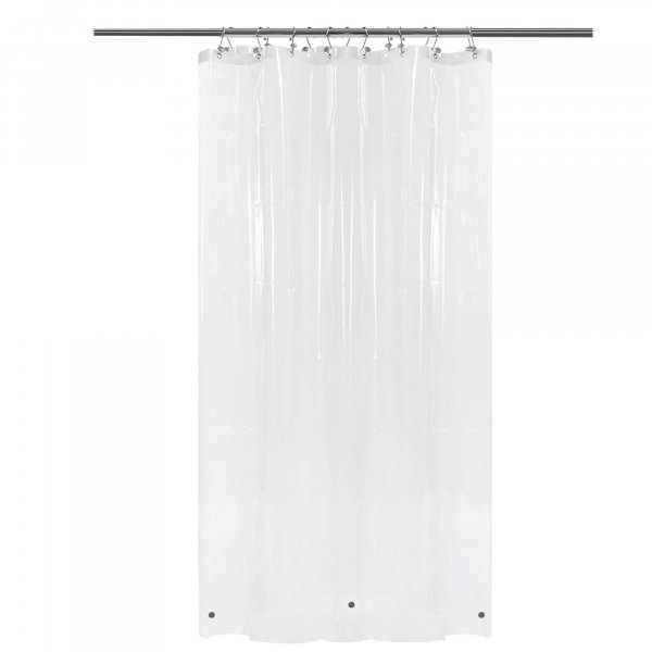 Barossa Design RV Shower Curtain Liner with 3 Magnets - 47" x 64" Camper Shower Curtain for Travel Trailers, Waterproof PEVA Liner for Camping Stall, PVC Free, Metal Grommets - Clear, 47x64
