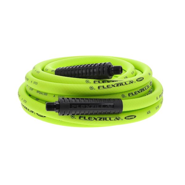 Flexzilla HFZ3825YW2 Air Hose 3/8In X 25Ft 1/4In MNPT Fittings