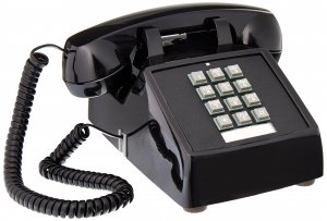 Cortelco 2500-V-BK 250000-vba-20m Desk W/ Volume Black