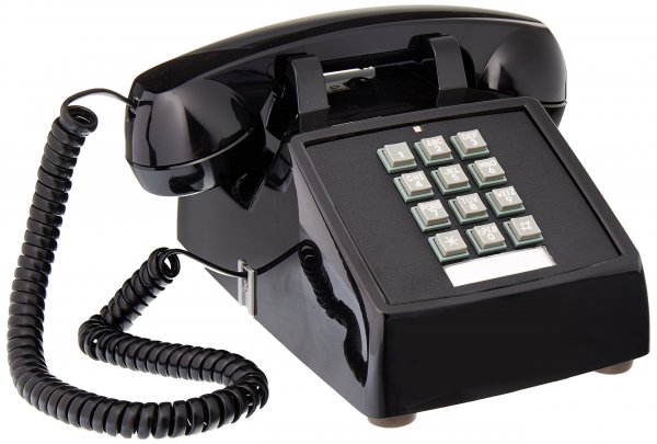 Cortelco 2500-V-BK 250000-vba-20m Desk W/ Volume Black