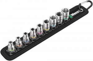 Wera 05003883001 1/4 Drive Metric Sockets  On Storage Belt (9 Piece)