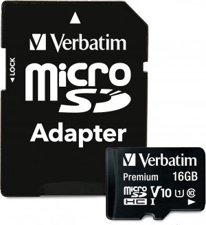 VERBATIM 44082 16Gb Micro-SDHC C10/Adapter