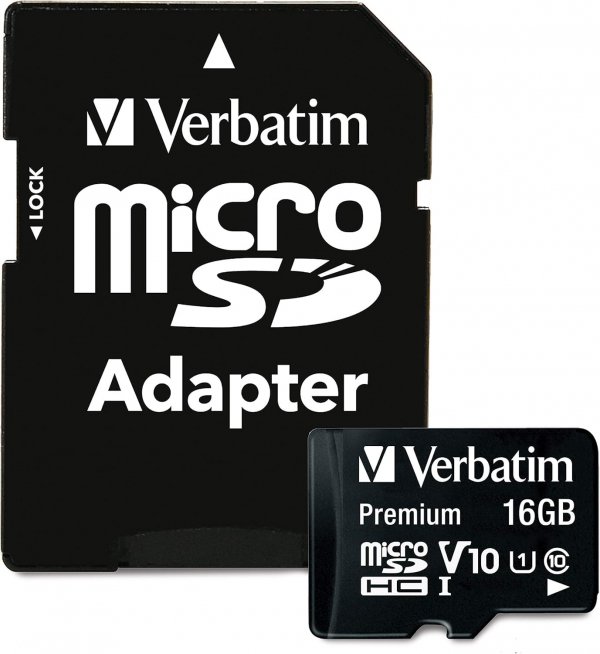 VERBATIM 44082 16Gb Micro-SDHC C10/Adapter