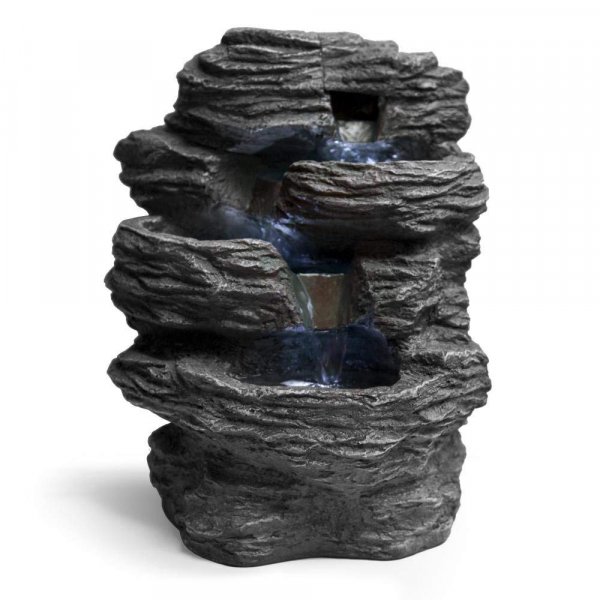 Serene Life SLTWF15LED Water Fountain Relaxing Tabletop Water Feature Decoration