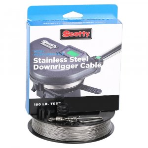 Scotty 2401K HP SS Replacement Downrigger Cable 180lb Test  300ft Spool