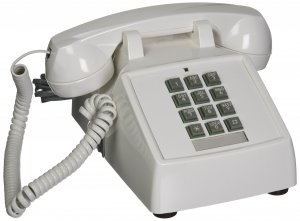 Cortelco 2500-V-WH 250015-vba-20m Desk W/ Volume White
