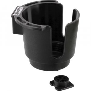 Scotty 0310BK Cup Holder with Bulkhead/Gunnel Mount, Black