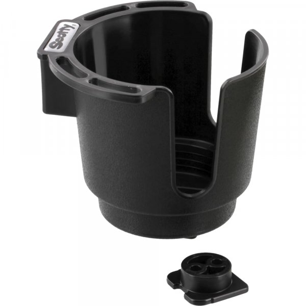 Scotty 0310BK Cup Holder with Bulkhead/Gunnel Mount, Black