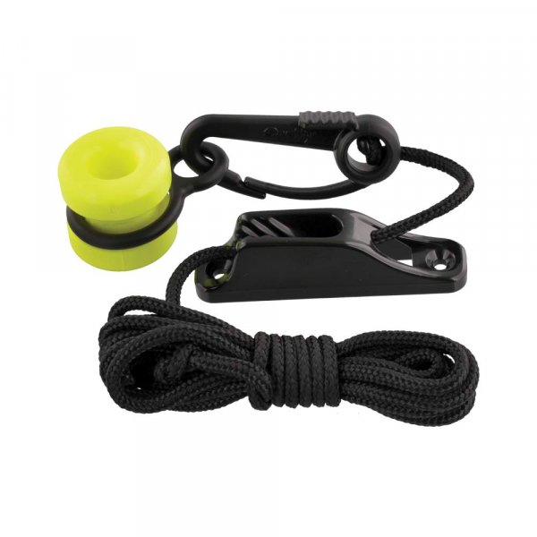 Scotty #3025 Downrigger Weight Retriever w/ Snap, Fairlead Cleat & 78-Inches of Cord , BLACK