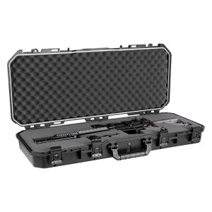 Plano All Weather 36” Tactical Gun Case, Black with Pluck-to-Fit Foam, Watertight & Dust-Proof Shield Protection, Airline Approved