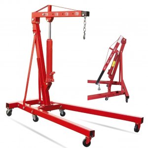 Parts-Diyer 2 Ton Engine Hoist Foldable Cherry Picker, Heavy Duty Engine Lift Hoist